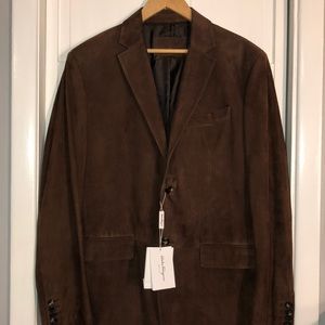 NWT Salvatore Ferragamo Lamb Suede Sports Coat